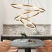 Φωτιστικό Κρεμαστό Φ40/60/80cm Στρογγυλό LED 60W 230V 6600lm CCT Dimmable 6095-A-GD